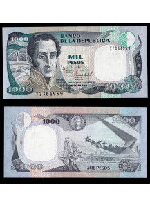 COLOMBIA 1000 Pesos 02.10.1994-95 Fior di Stampa